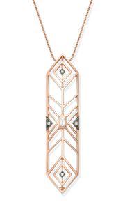 GEOMETRIA ELONGATED ART STATEMENT NECKLACE