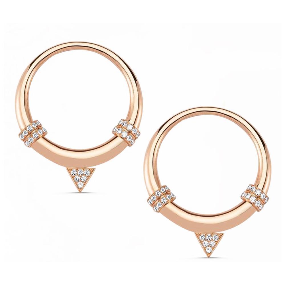 LUNA LUCE DIAMOND HOOP EARRINGS