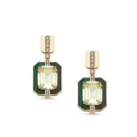 LUNA LUCE YELLOW TOPAZ EARRINGS