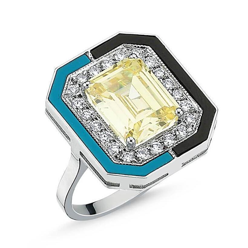 LUNA LUCE MALACHITE & ONYX RING