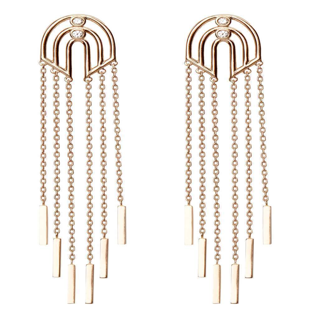 MATISSE GOLD TASSEL EARRINGS