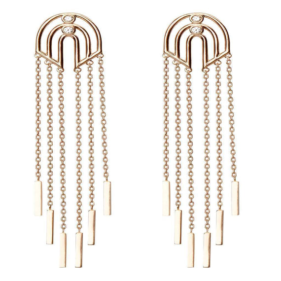 MATISSE GOLD TASSEL EARRINGS