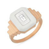 MATISSE MATTE GOLD BAGETTE RING