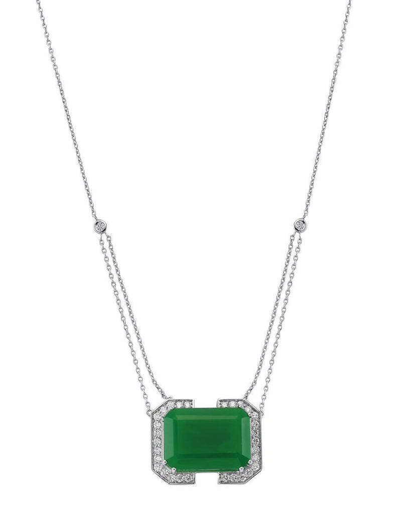 QUEENSLAND JADE & DIAMOND NECKLACE