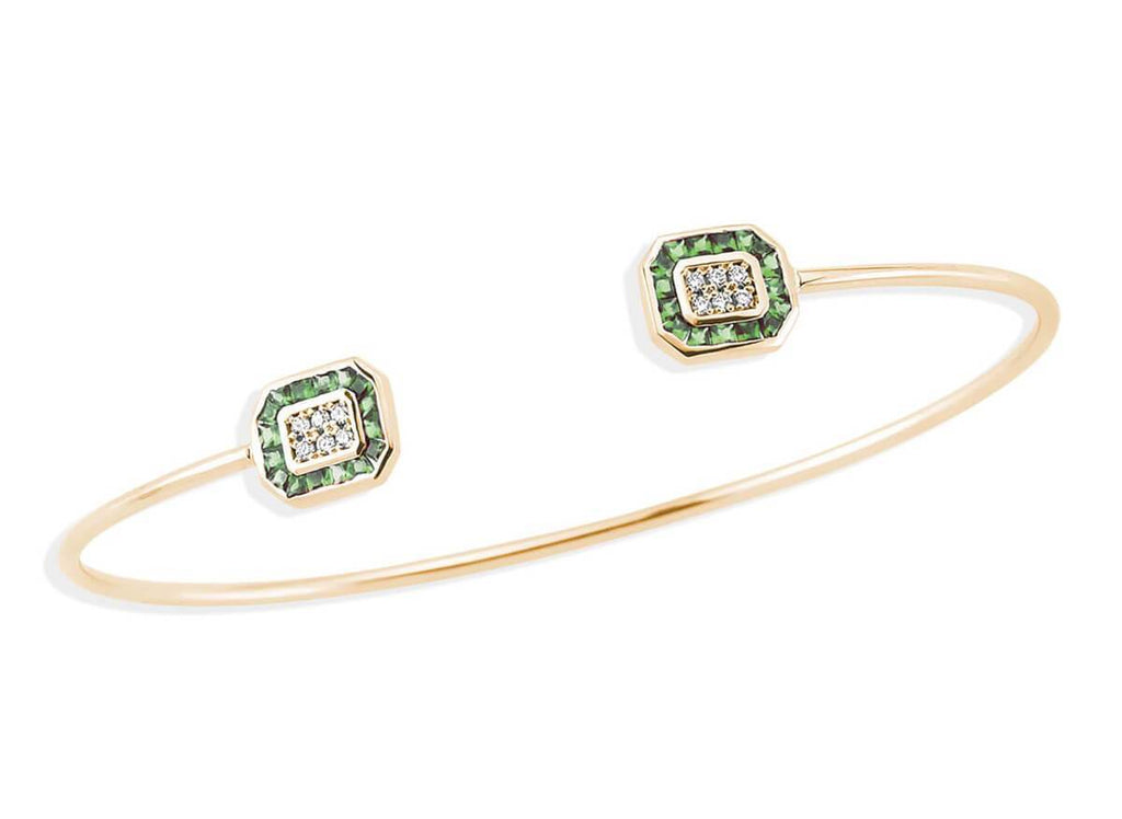 TRIO EMERALD & DIAMOND BRACELET