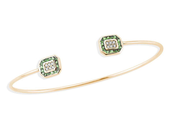TRIO EMERALD & DIAMOND BRACELET