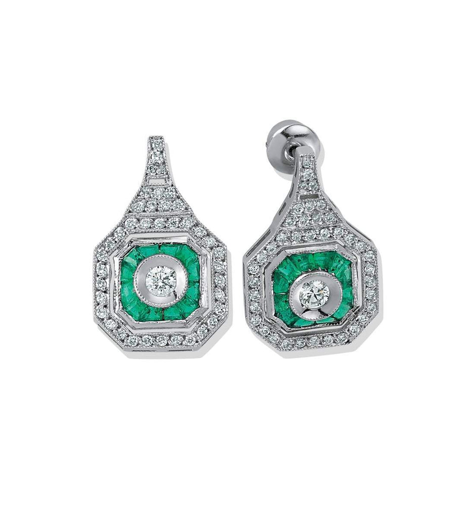 PARIS CLASSIC EMERALD EARRINGS