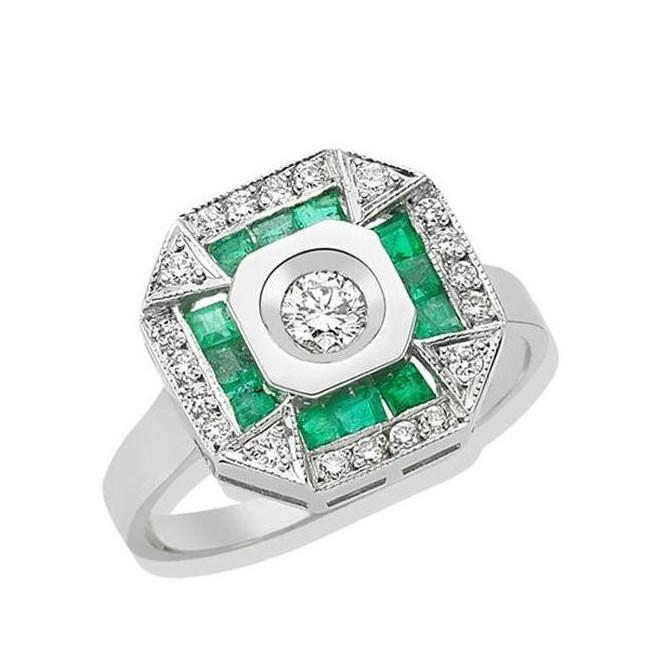 PARIS EMERALD MINIMALIST RING