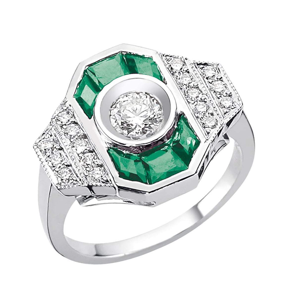 PARIS LARGE EMERLAD RING