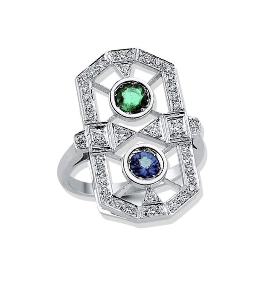 PARIS BALANCE RUBY & SAPPHIRE RING