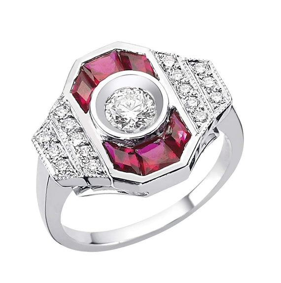 PARIS LARGE RUBY RING