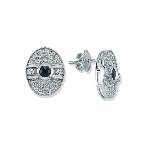 PARIS OVAL SAPPHIRE EARRINGS